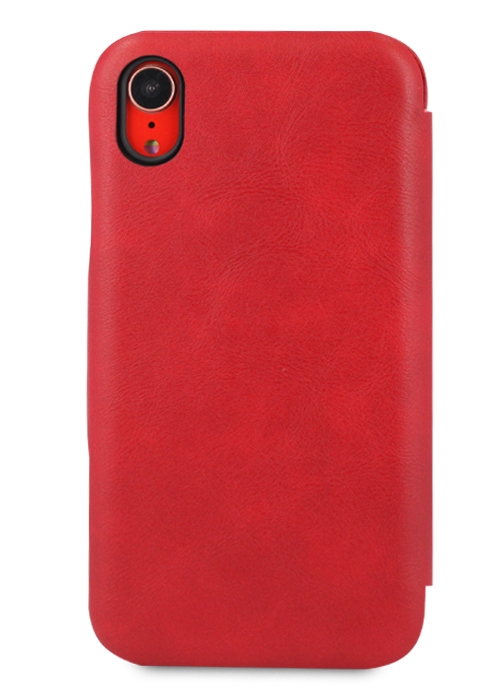 Чехол-книжка Puloka для iPhone XR на магните красная